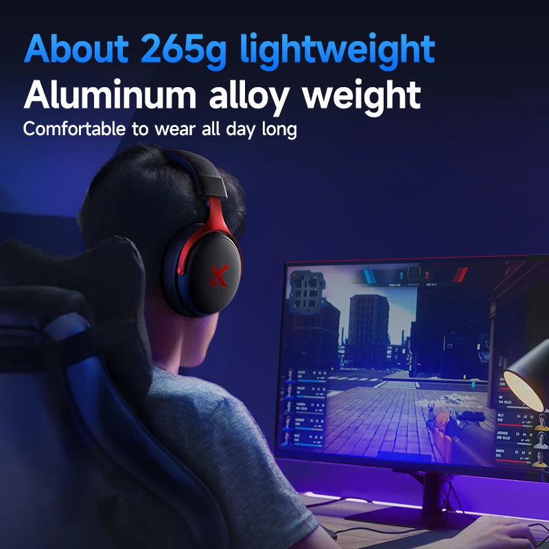 MCHOSE V9 Pro – Casque Gaming Sans Fil 7.1 Surround (250H d’autonomie)