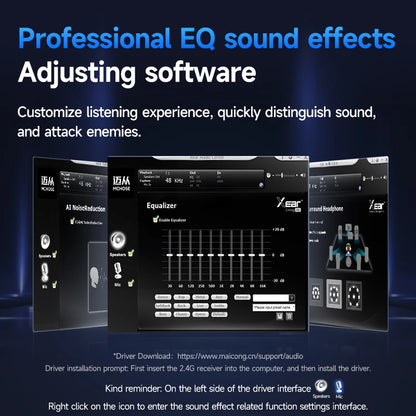 MCHOSE V9 Pro – Casque Gaming Sans Fil 7.1 Surround (250H d’autonomie)