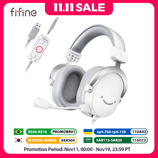 Casque Gaming FIFINE – Confort, clarté et performance