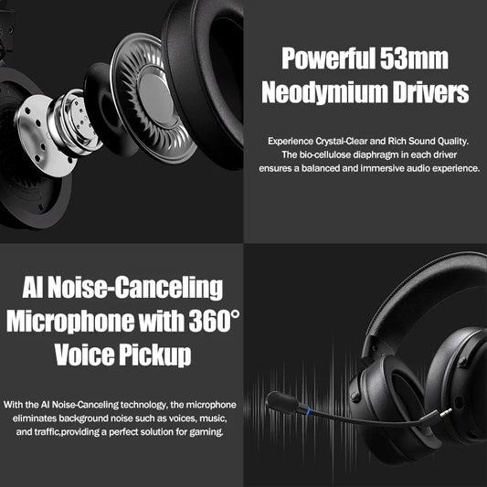 Casque Gaming MCHOSE V9/V9PRO – Son Surround 7.1 et Confort Ultra-Léger